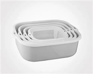 سرویس 8 پارچه آبکش لگن نسیم لیمون