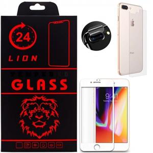 محافظ صفحه نمایش و پشت گوشی لاین مدل RT007 مناسب برای گوشی موبایل اپل Iphone 8 Plus به همراه محافظ لنز دوربین