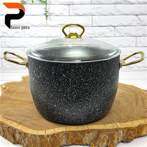 قابلمه 24 دیپ درب پیرکس بلند مشکی هاناتک