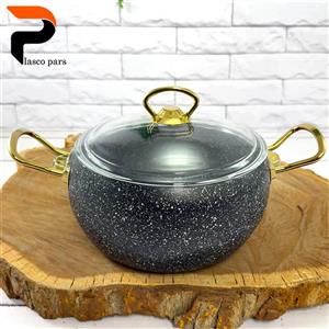 قابلمه 20 خمره ای درب پیرکس مشکی هاناتک