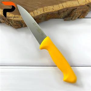 چاقو دسته پلاستیکی تیغه 11.5 سانت زرد حیدری