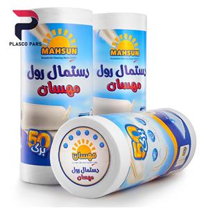 دستمال رولی تنظیف سفید پاراکس مهسان
