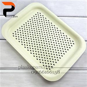 سینی تخت لیزری کوچک 2377 رزگلد