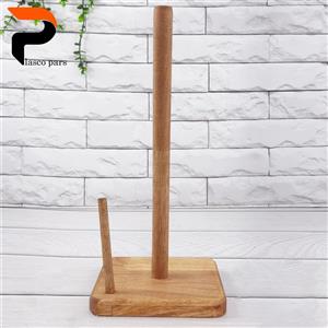 جا دستمال حوله چوبی مربع 2 میله B-592