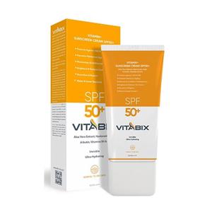 کرم ضد آفتاب بی رنگ ویتابیکس SPF50 پوست خشک و معمولی