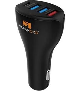 شارژر فندکی ماشین Marakoko MAC3 3Port USB Fast Car Charger