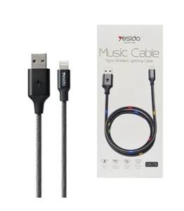 کابل موزیک USB به لایتنینگ یسیدو مدل CA-T6 طول 1.2 متر 2.4 آمپر