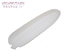 دیس رولت خوری سرامیکی طرح برگ کد 51