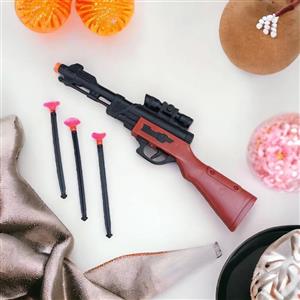 اسلحه بازی پرتابی مدل AK-330 همراه با سه عدد تیر پرتابی 