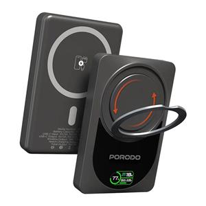 پاوربانک مگ سیف 10000 میلی آمپر پرودو Porodo 10000mAh Qi2 Wireless Power Bank PB086