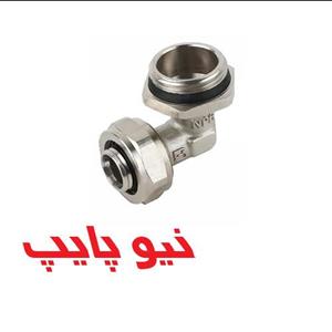 زانو 90درجه روپیچ کوپلی با مهره تنظیم \