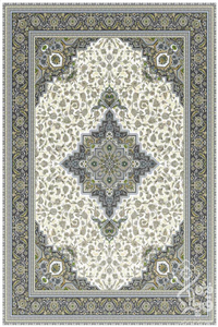فرش قیطران 1500 شانه کلکسیون سوفیا طرح مونا زمینه کرم (برجسته)