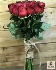 خرید و قیمت دسته گل رز بنفش هلندی 20 شاخه ای