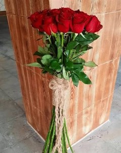 خرید و قیمت دسته گل رز بنفش هلندی 20 شاخه ای