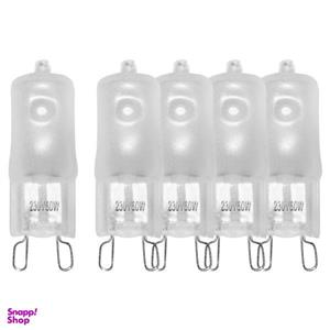 لامپ هالوژن 60 وات اس پی ان پایه G9 مدل MATTE60 بسته 5 عددی