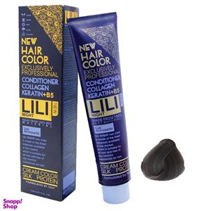 رنگ مو کم آمونیاک لی لی نایت شماره C7 رنگ بلوند دودی تیره حجم 120 میلی لیتر