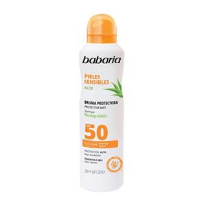 اسپری ضد آفتاب باباریا مخصوص پوست حساس SPF50 حجم 200 میل