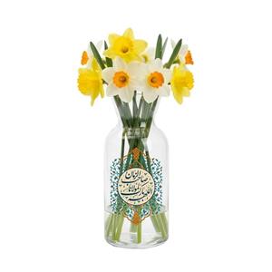 گلدان شیشه ای اللهم بارک لمولانا صاحب الزمان