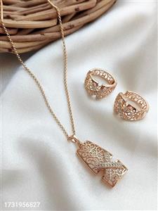 انگشتر نقره‌ای زنانه با نگین‌های اتمی – Xuping