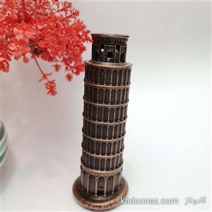 ماکت فلزی برج کج پیزا ایتالیا - رنگ برنزی سایز ۱۹سانت