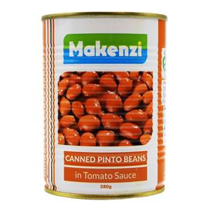 کنسرو لوبیا چیتی با سس گوجه فرنگی مکنزی وزن 380 گرم بسته 3 عددی