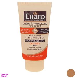کرم ضد آفتاب SPF30 الارو سری Foundation Effect مدل Natural Beige حجم 40 میلی لیتر
