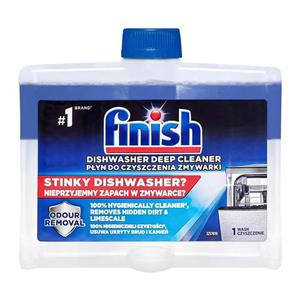 مایع جرمگیر ماشین ظرفشویی فینیش finish اقیانوسی حجم ۲۵۰میل(واردات قانونی ارسال از منطقه آزاد ارس)