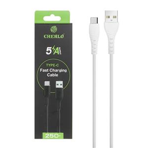 کابل شارژ فست پاوربانک CHERLO Type-C مدل CH-SM10 - سفید - SMO
