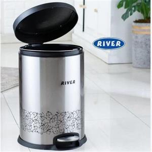 سطل زباله استیل پدالی 16 لیتر ریور مدل 5246 با ارسال رایگان مبلمان نارنجی مدل 525081