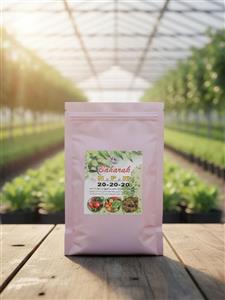 کود ۲۰ ۲۰ ۲۰ NPK نیم کیلویی ۱۰ عددی مغذی رشد مناسب گیاه تقویت گیاه - عمده