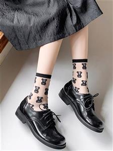 جوراب شیشه ای طرحدار نیمساق وارداتی