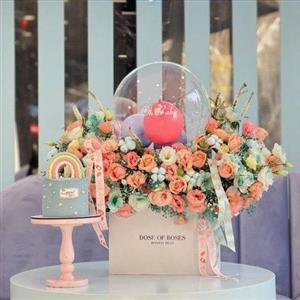 چطور سبد گل و بادکنک برای تولد کودکانه از اینترنت خریداری کنم؟