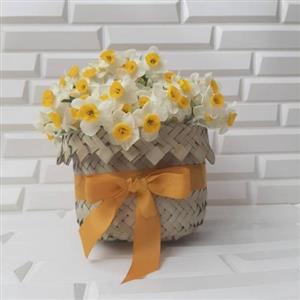 سبد گل نرگس و نسترن 175