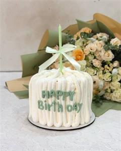 باکس گل و کیک تبریک تولد 40 سالگی
