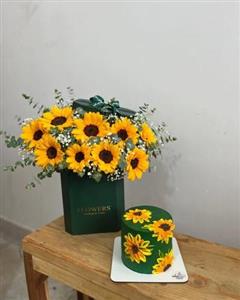 هدیه تولد همراه با گل و کیک برای پسر