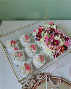 باکس گل و کیک تبریک برای تولد پسر