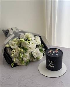 سبد گل و کیک به مناسبت روز زن به خواهر