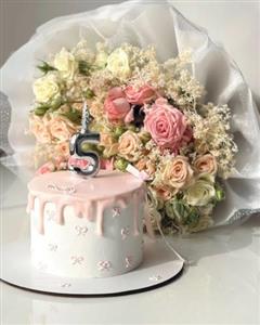 کیک تولد و باکس گل لاکچری مردانه جدید