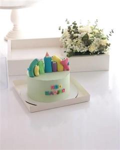 کیک تولد و باکس گل لاکچری خاص