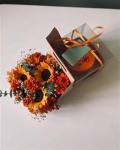 کیک تولد و باکس گل برای نوجوان دختر