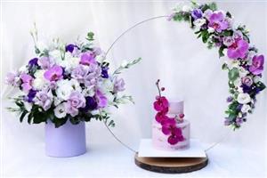 کیک تولد و باکس گل 4 سالگی پسرانه