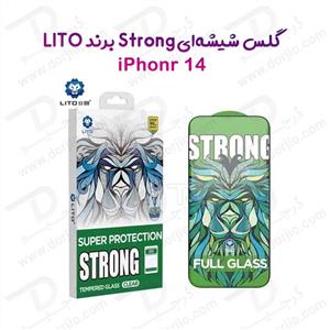 گلس شیشه‌ای تمام صفحه iPhone 14 مدل Strong برند LITO