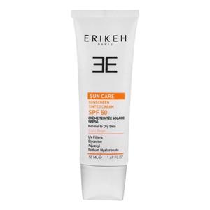 کرم ضد آفتاب رنگی صورت اریکه spf50 مدل Light Beige مناسب برای انواع پوست نرمال تا خشک حجم 50 میلی‌لیتر
