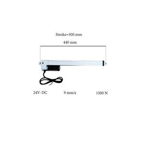 جک برقی 1500 نیوتن کورس 30 سانتیمتر 24 ولت