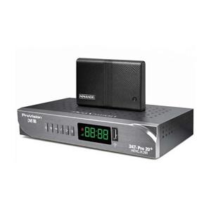 DVB-T گیرنده دیجیتال پروویژن مدل 247-pro20-plus به همراه آنتن رومیزی ناندل
