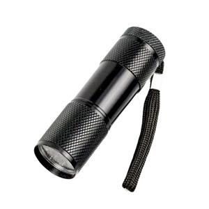 چراغ قوه دستی مدل 9LED با نور بنفش