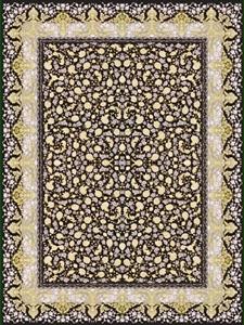 فرش پرشین مشهد 1200 شانه تراکم 3600 طرح 36030 طوسی تمام نخ اکریلیک