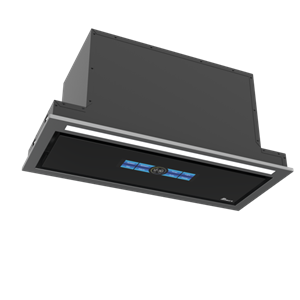 هود مخفی B-2078-U سایز 70 مشکی فن ست BLDC اینورتر 30 دور بیمکث