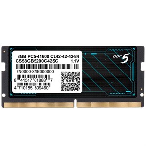 رم لپ‌تاپ DDR5 تک کاناله 5200 مگاهرتز CL۴2 گیل مدل GS58GB5200C42SC DDR5 8GB/5200