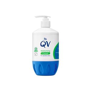کرم مرطوب کننده پمپی کیووی پوست های حساس QV Moisturizing Cream For Sensitive Skin 500g